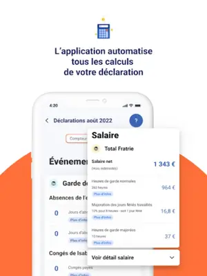 Mon Pajemploi au quotidien android App screenshot 2